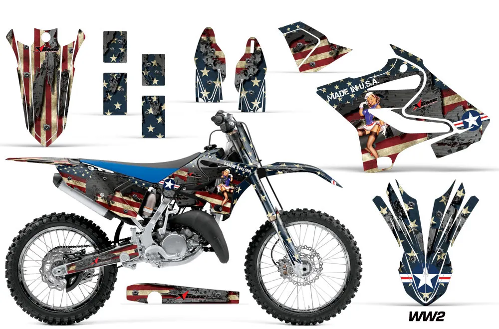 Yamaha YZ250 Dirt Bike Graphic Kit - 2015-2021 WW2