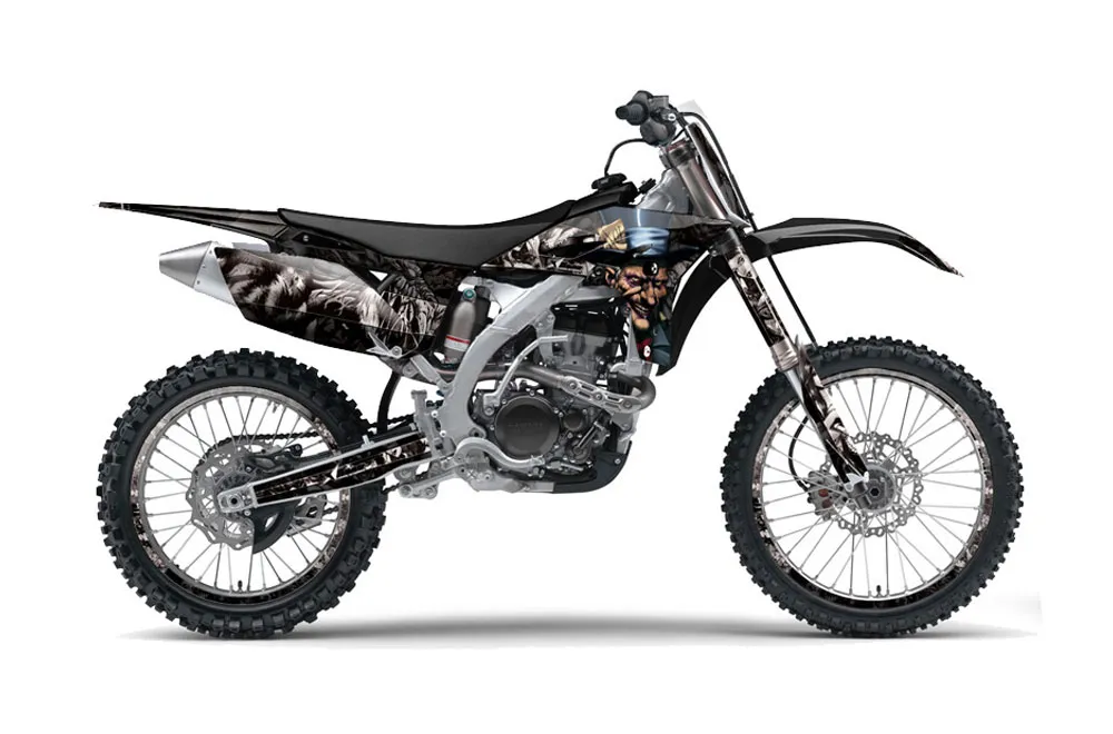 Yamaha YZ250 F 4 Stroke Dirt Bike Graphic Kit - 2010-2013 Mad Hatter Silver