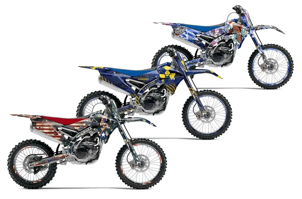 Yamaha YZ250 F Dirt Bike Custom Graphic Kit - 2014-2018
