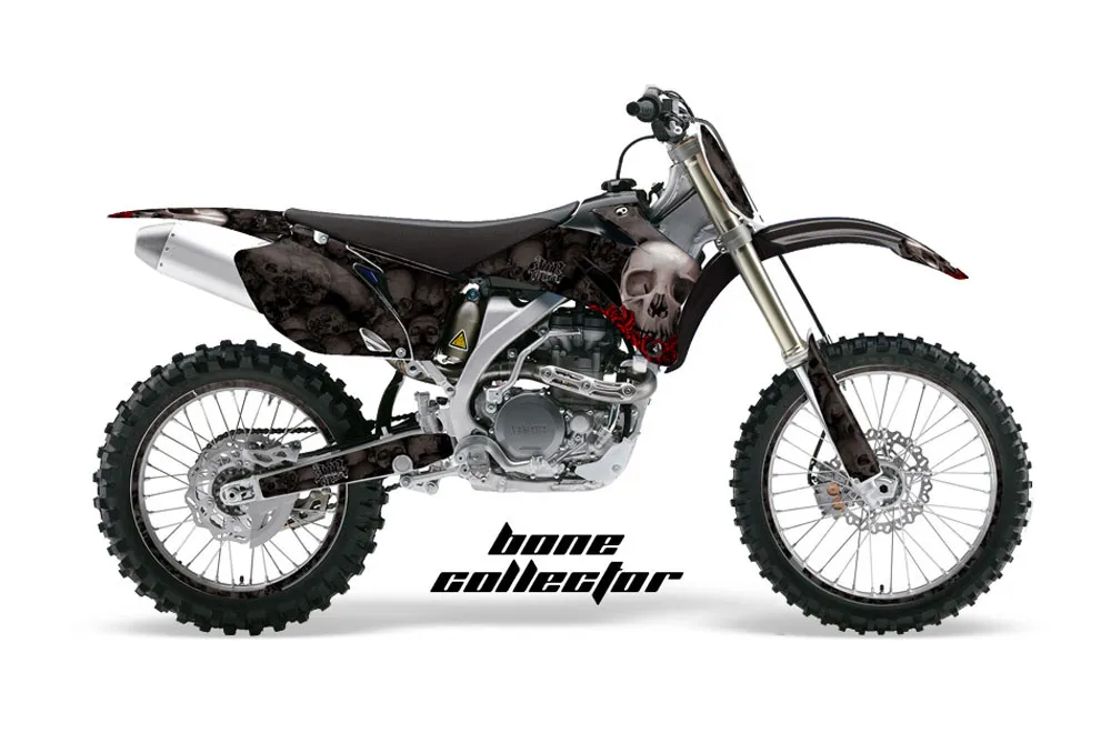 Yamaha YZ250F / YZ450F Dirt Bike Graphic Kit - 2006-2009 Bone Collector Black