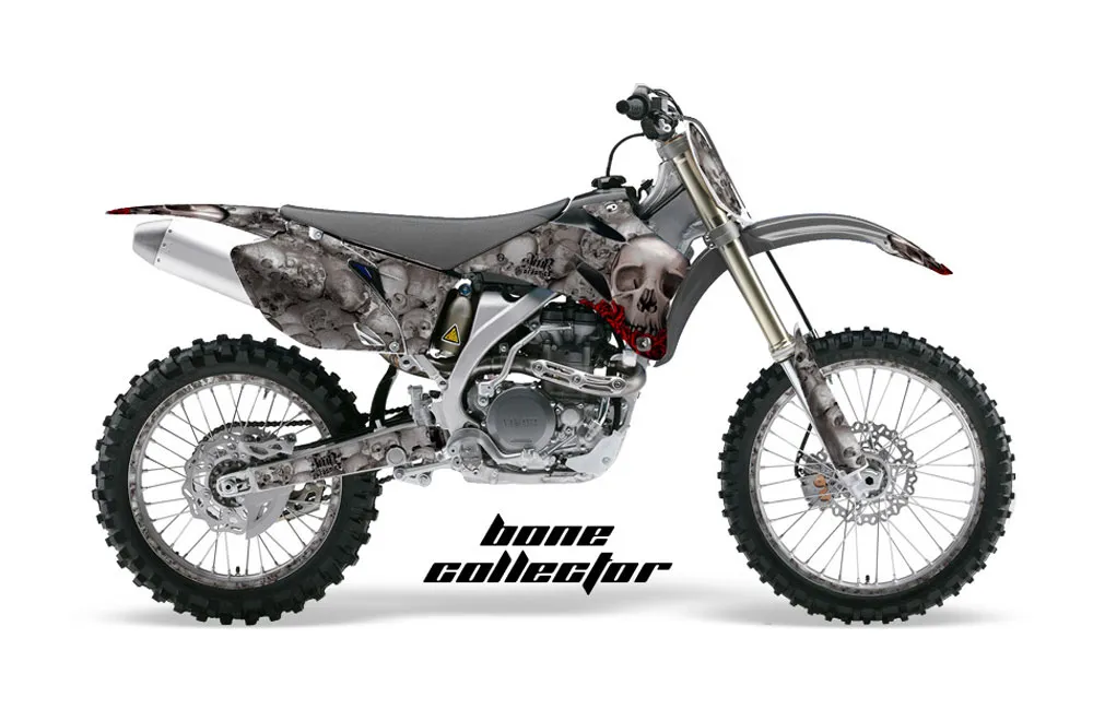 Yamaha YZ250F / YZ450F Dirt Bike Graphic Kit - 2006-2009 Bone Collector Silver