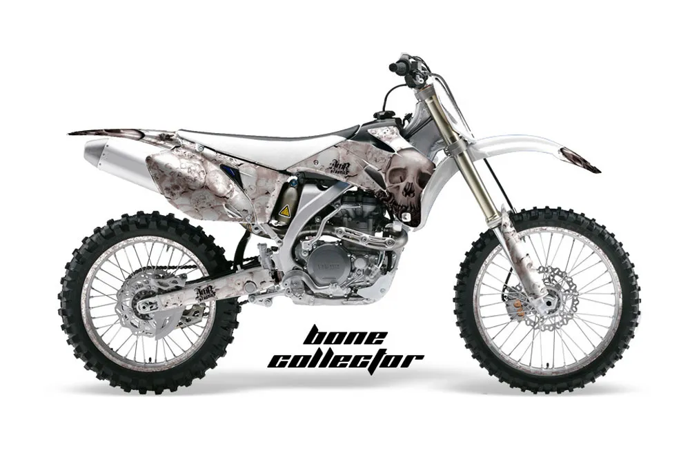 Yamaha YZ250F / YZ450F Dirt Bike Graphic Kit - 2006-2009 Bone Collector White