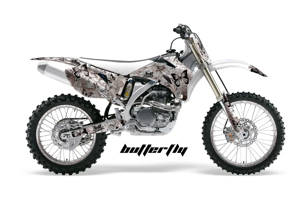 Yamaha YZ250F / YZ450F Dirt Bike Graphic Kit - 2006-2009 Butterfly White