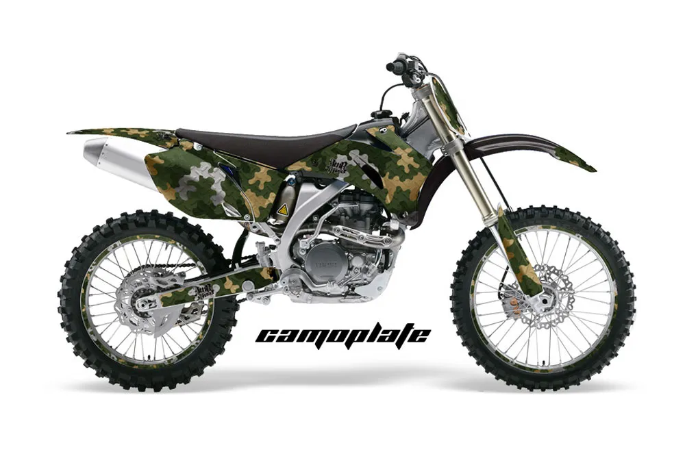 Yamaha YZ250F / YZ450F Dirt Bike Graphic Kit - 2006-2009 Camoplate Green