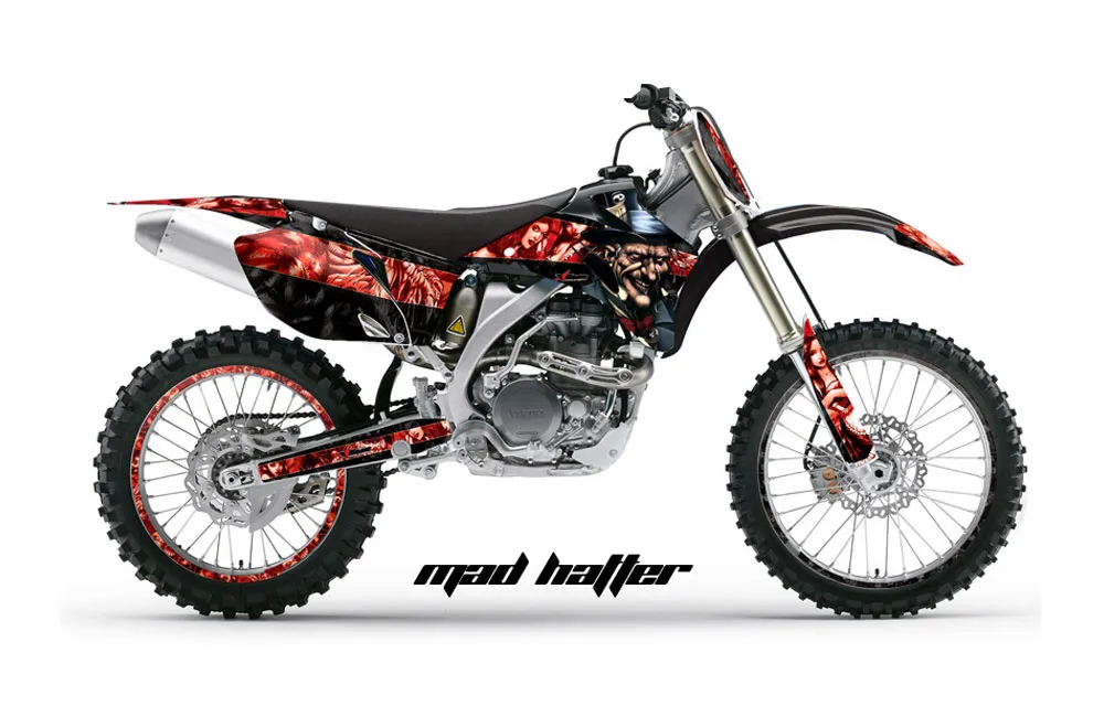Yamaha YZ250F / YZ450F Dirt Bike Graphic Kit - 2006-2009 Mad Hatter Black
