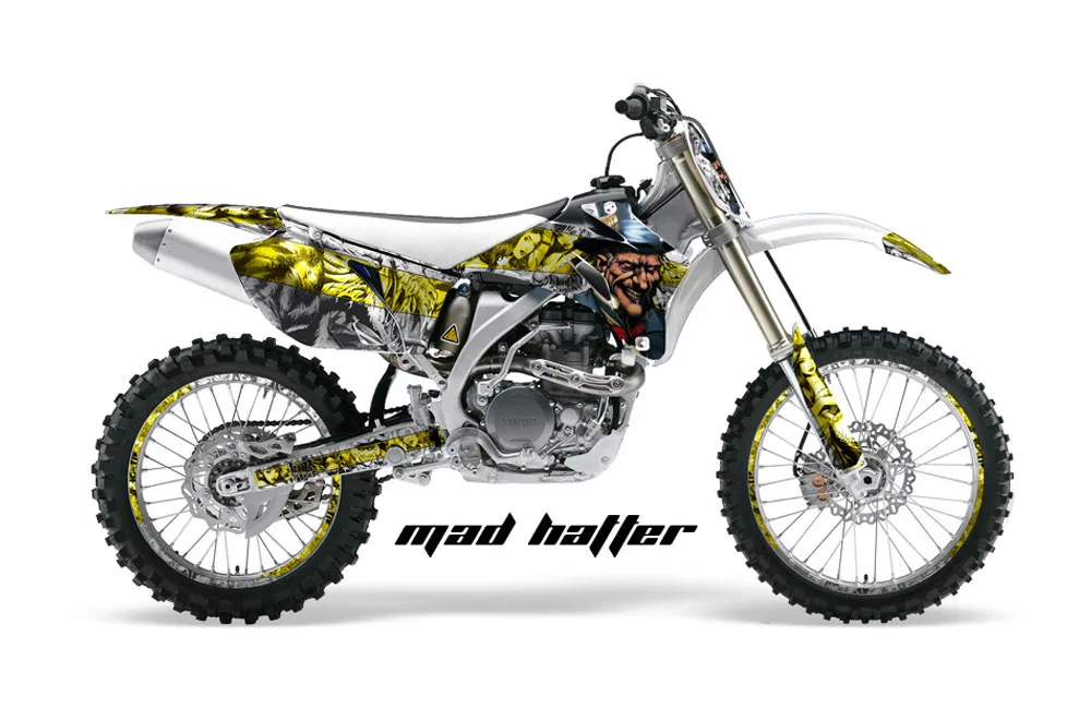 Yamaha YZ250F / YZ450F Dirt Bike Graphic Kit - 2006-2009 Mad Hatter Yellow