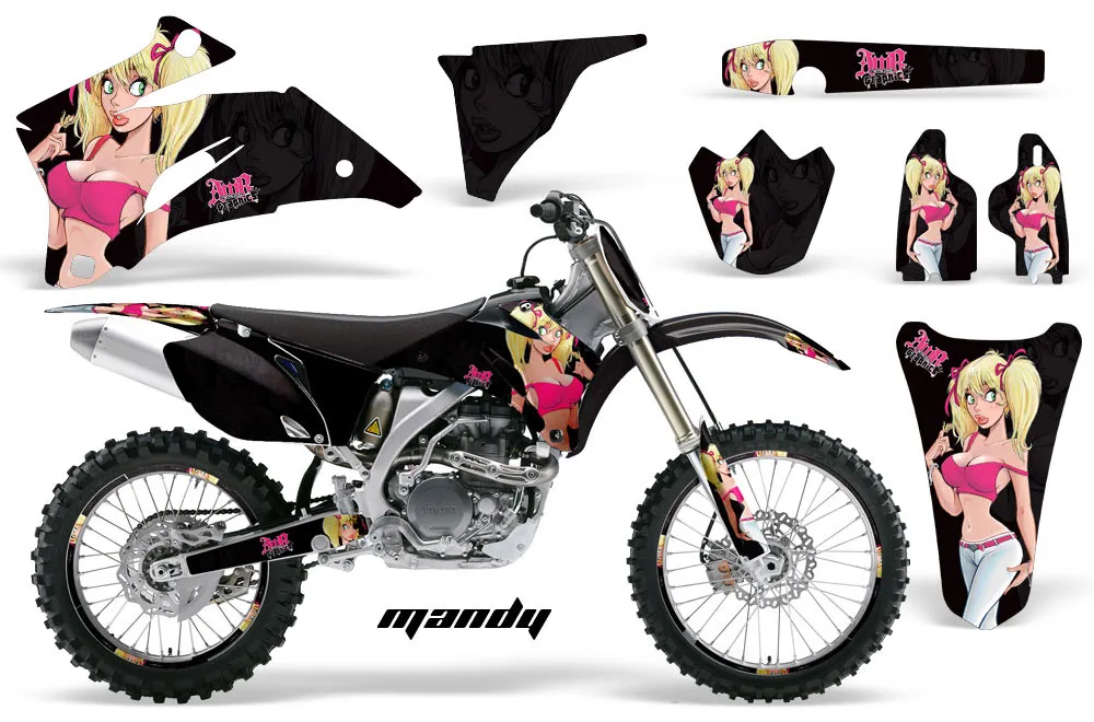 Yamaha YZ250F / YZ450F Dirt Bike Graphic Kit - 2006-2009 Mandy Pink