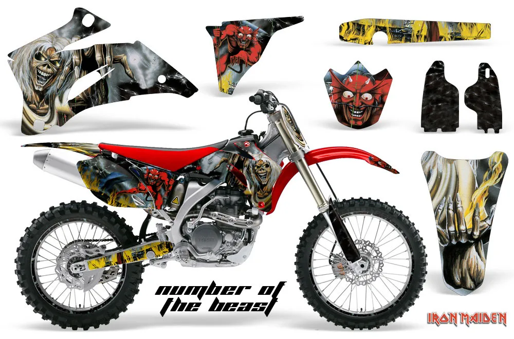 Yamaha YZ250F / YZ450F Dirt Bike Graphic Kit - 2006-2009 Number of the Beast