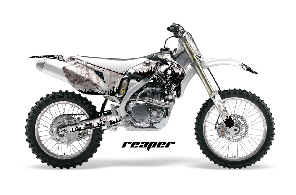 Yamaha YZ250F / YZ450F Dirt Bike Graphic Kit - 2006-2009 Reaper White