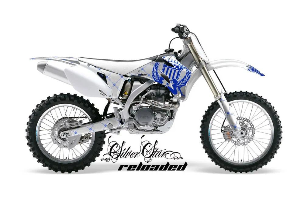 Yamaha YZ250F / YZ450F Dirt Bike Graphic Kit - 2006-2009 Silver Star - Reloaded White