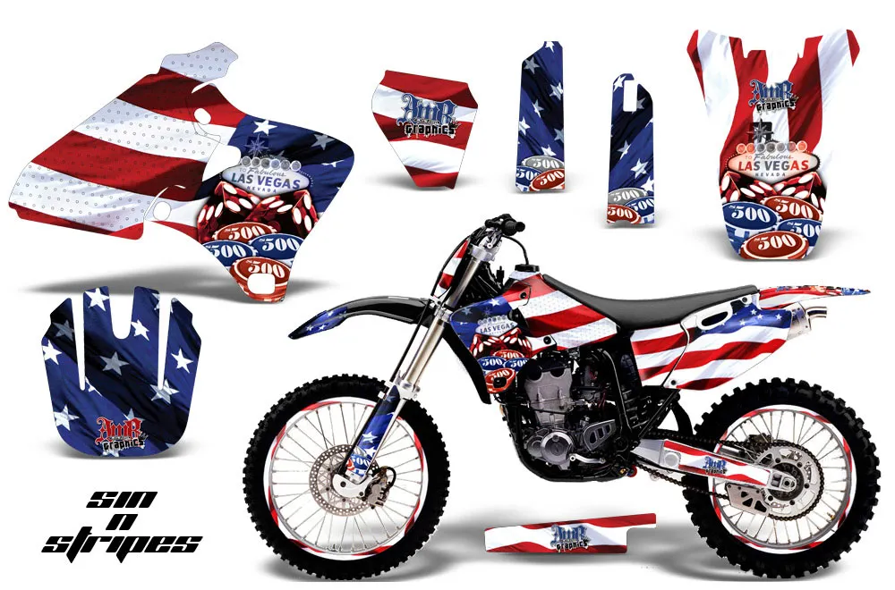 Yamaha YZ400 4 Stroke Dirt Bike Custom Graphic Kit - 1998-2002
