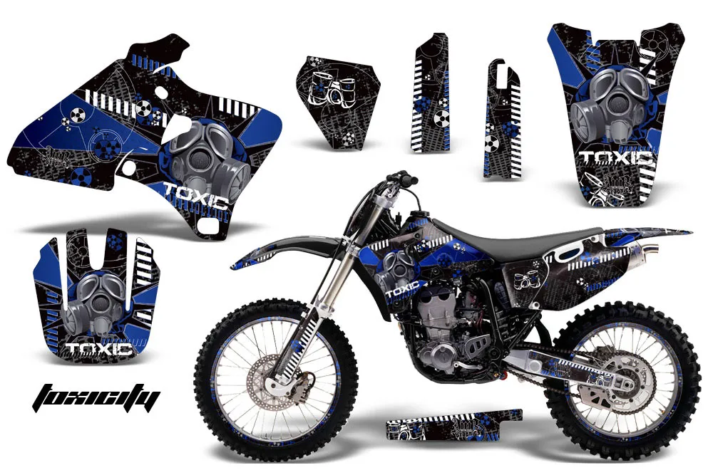Yamaha YZ426 F 4 Stroke Dirt Bike Graphic Kit - 1998-2002 Toxicity Blue