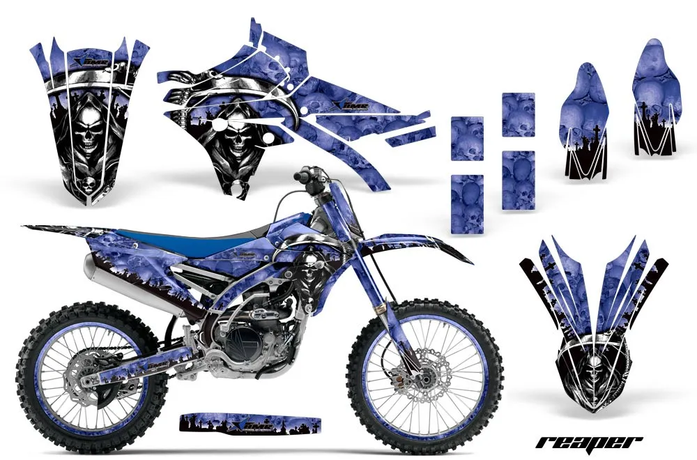 Yamaha YZ450 F Dirt Bike Graphic Kit - 2014-2017 Reaper Blue