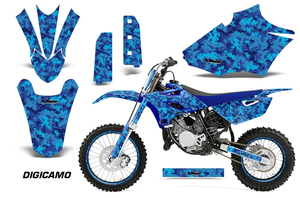 Yamaha YZ85 Dirt Bike Graphic Kit - 2015-2018 Digicamo Blue