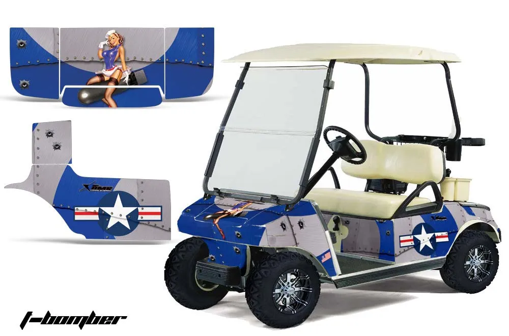 Club Car Golf Cart Graphic Kit - 1983-2014 Customize Your Design