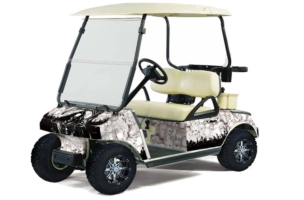 Club Car Golf Cart Graphic Kit - 1983-2014 Reaper White