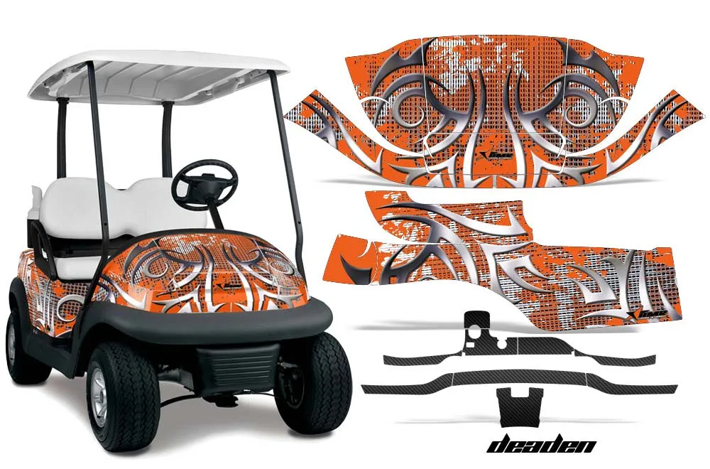 Club Car Precedent I2 Golf Cart Graphic Kit - 2004-2017 Deaden Orange