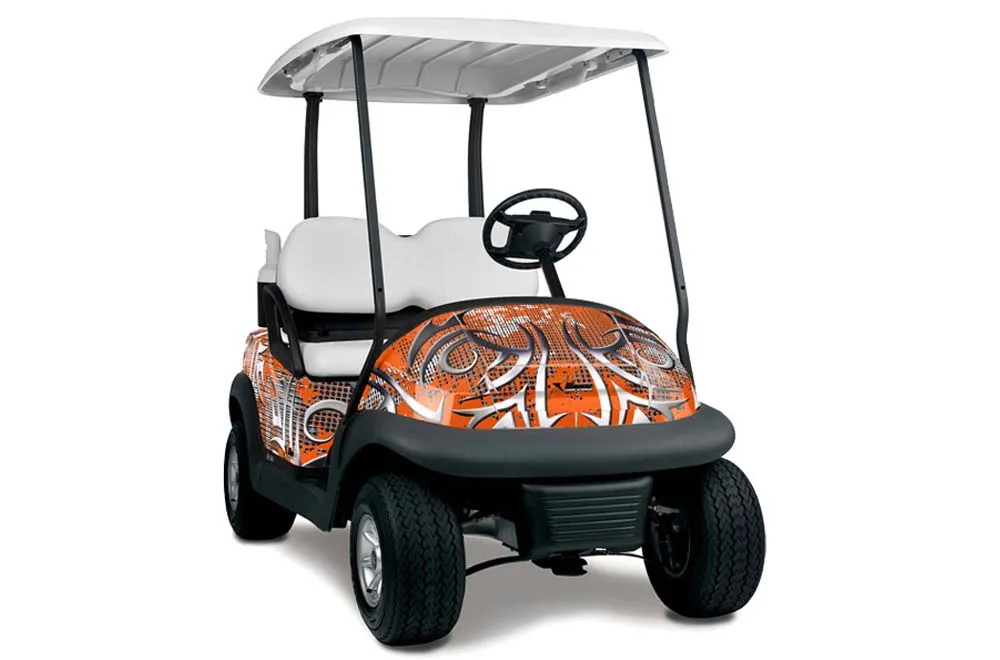 Club Car Precedent I2 Golf Cart Graphic Kit - 2004-2017 Deaden Orange