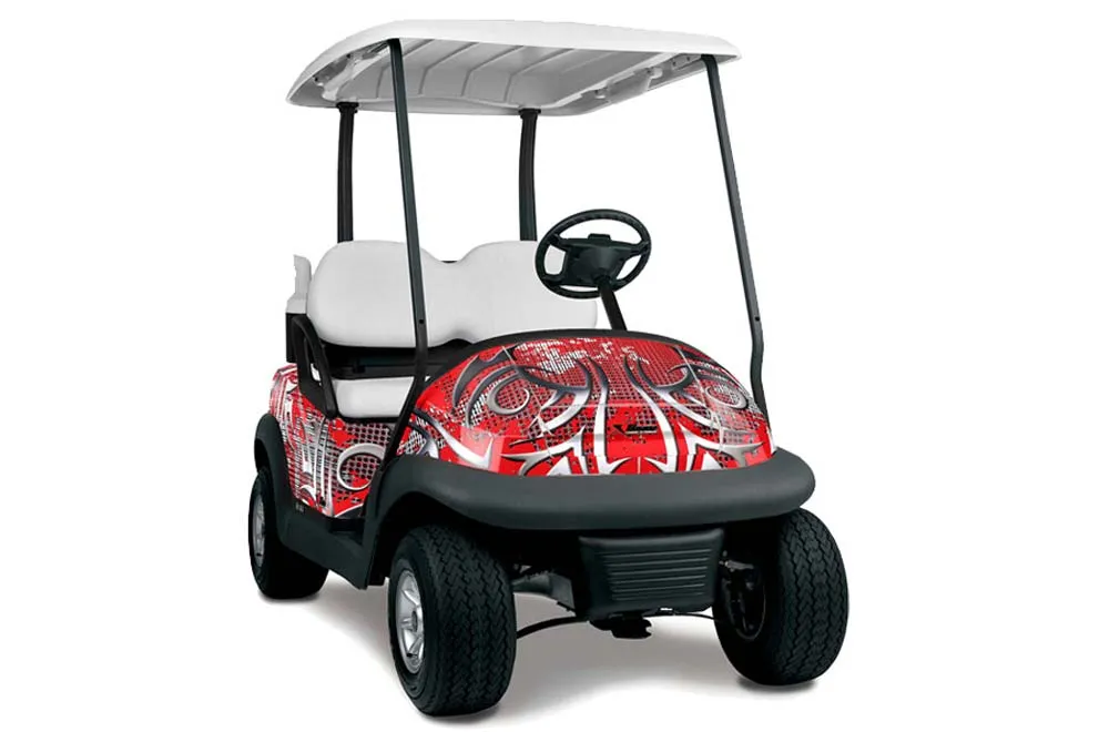Club Car Precedent I2 Golf Cart Graphic Kit - 2004-2017 Deaden Red