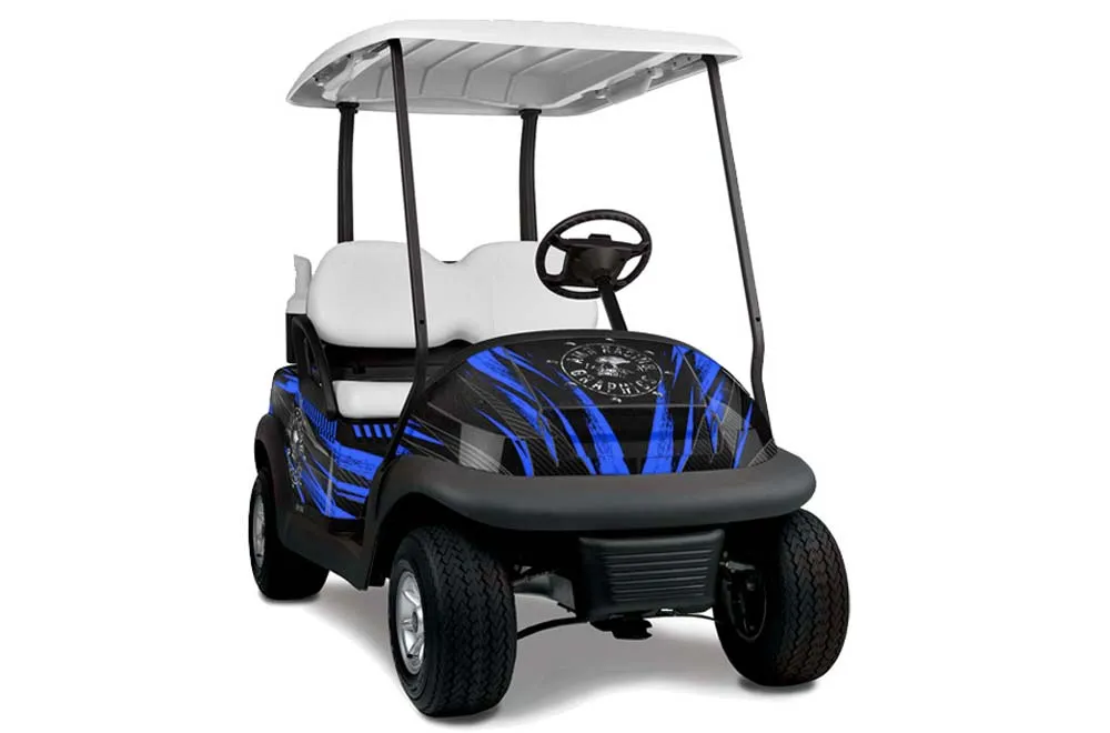 Club Car Precedent I2 Golf Cart Graphic Kit - 2004-2017 Nuke Blue