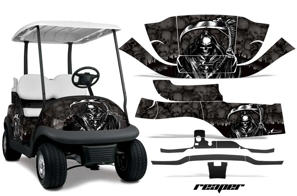 Club Car Precedent I2 Golf Cart Graphic Kit - 2004-2017 Reaper Black