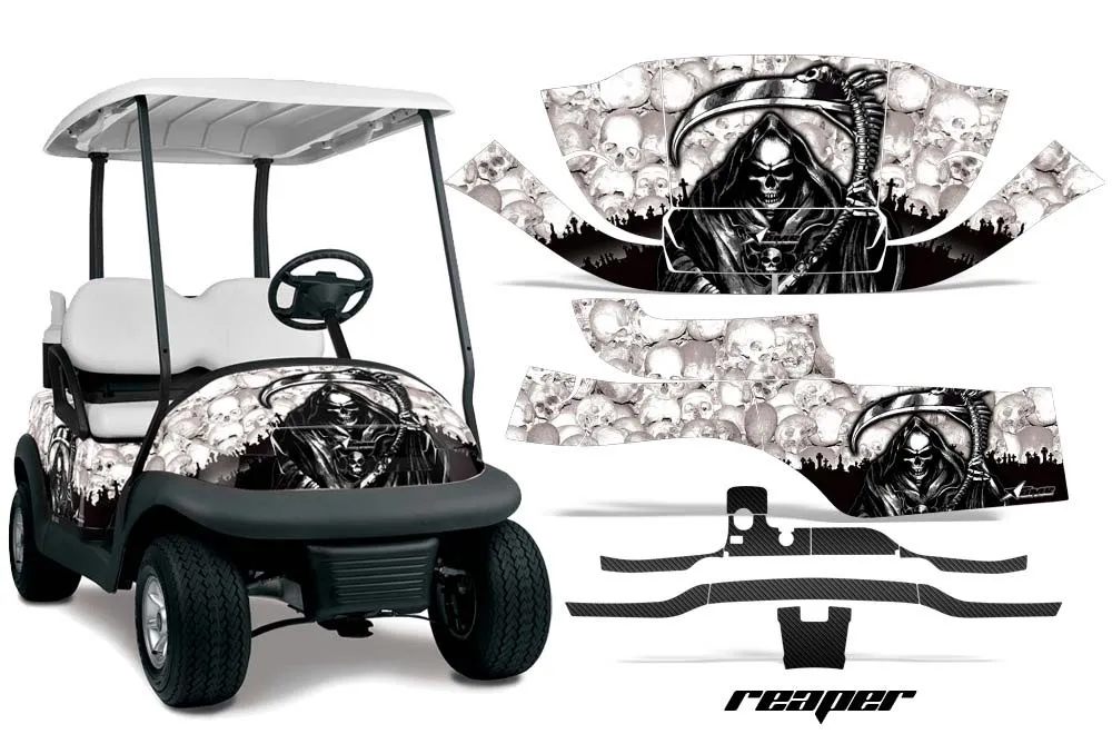 Club Car Precedent I2 Golf Cart Graphic Kit - 2004-2017 Reaper White