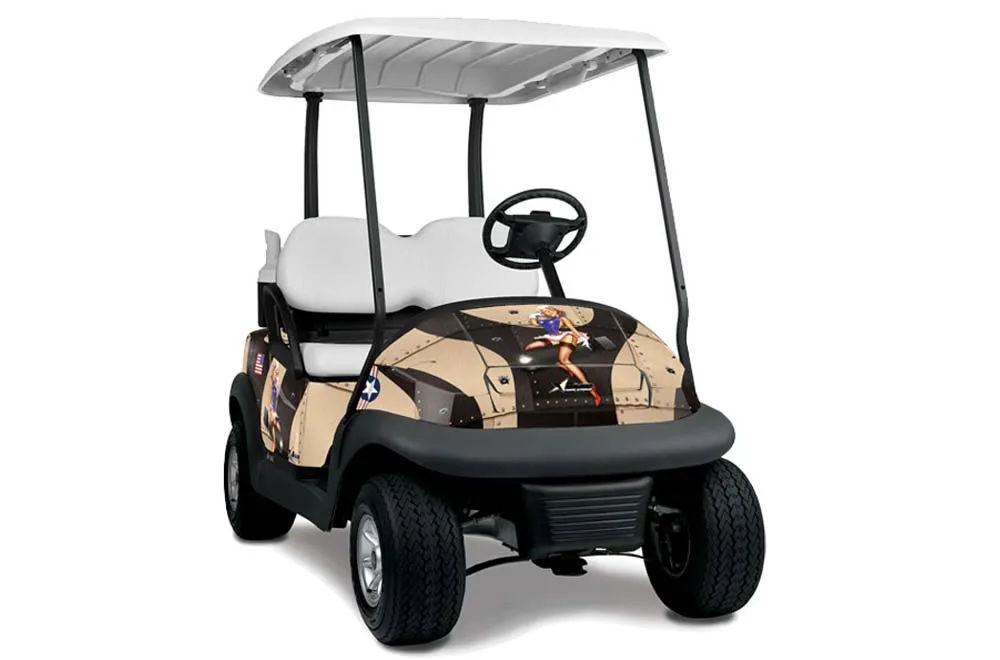 Club Car Precedent I2 Golf Cart Graphic Kit - 2004-2017 T Bomber Tan