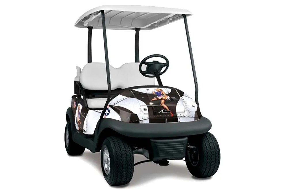 Club Car Precedent I2 Golf Cart Graphic Kit - 2004-2017 T Bomber White