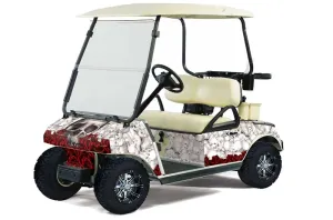 Club Car Golf Cart Graphic Kit - 1983-2014 Bone Collector White