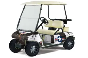 Club Car Golf Cart Graphic Kit - 1983-2014 T Bomber White