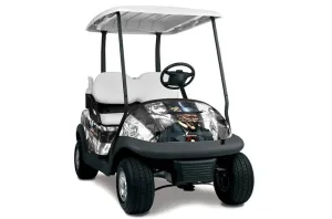 Club Car Precedent I2 Golf Cart Graphic Kit - 2004-2017 Mad Hatter Black White