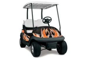 Club Car Precedent I2 Golf Cart Graphic Kit - 2004-2017 Tribal Flames Orange