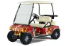 Club Car Golf Cart Graphic Kit - 1983-2014 Motorhead Mandy Red