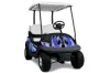 Club Car Precedent I2 Golf Cart Graphic Kit - 2004-2017 Tribal Flames Blue