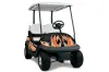 Club Car Precedent I2 Golf Cart Graphic Kit - 2004-2017 Tribal Flames Orange