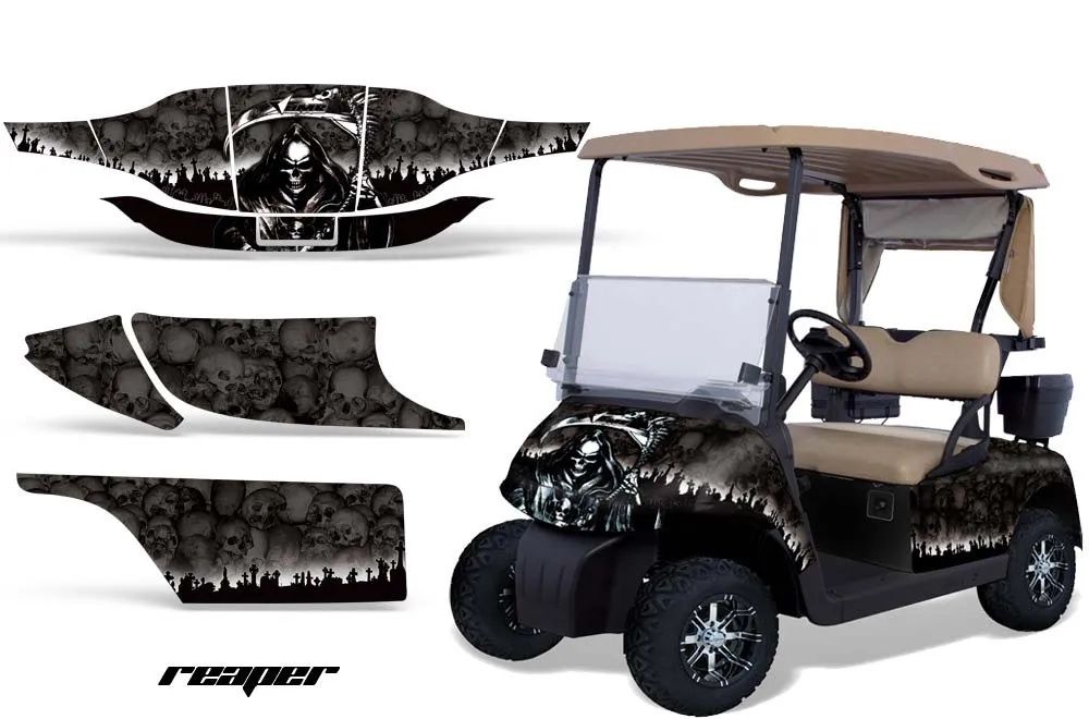 EZ-GO TXT Golf Cart Graphic Kit - 1994-2013 Reaper Black