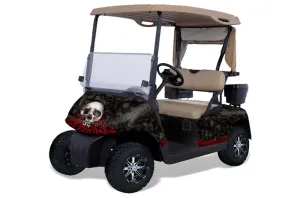 EZ-GO TXT Golf Cart Graphic Kit - 1994-2013 Bone Collector Black