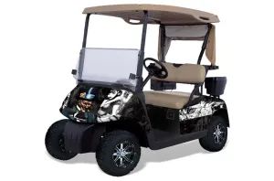 EZ-GO TXT Golf Cart Graphic Kit - 1994-2013 Mad Hatter Black
