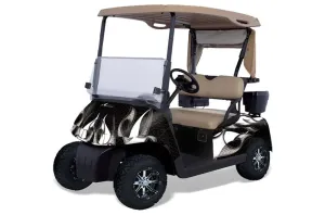 EZ-GO TXT Golf Cart Graphic Kit - 1994-2013 Tribal Flames White