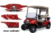 EZ-GO TXT Golf Cart Graphic Kit - 1994-2013 Bone Collector Red