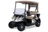 EZ-GO TXT Golf Cart Graphic Kit - 1994-2013 Diamond Flames White