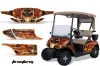 EZ-GO TXT Golf Cart Graphic Kit - 1994-2013 Firestorm Orange