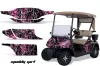 EZ-GO TXT Golf Cart Graphic Kit - 1994-2013 Muddy Girl Pink