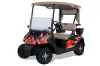 EZ-GO TXT Golf Cart Graphic Kit - 1994-2013 Tribal Flames Red