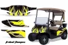 EZ-GO TXT Golf Cart Graphic Kit - 1994-2013 Tribal Flames Yellow