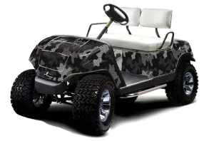 Yamaha G-Series Golf Cart Graphic Kit - 1995-2006 Camoplate Black