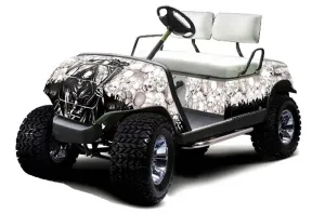 Yamaha G-Series Golf Cart Graphic Kit - 1995-2006 Reaper White