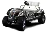 Yamaha G-Series Golf Cart Graphic Kit - 1995-2006 Mad Hatter White