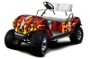 Yamaha G-Series Golf Cart Graphic Kit - 1995-2006 Motorhead Mandy Red
