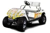 Yamaha G-Series Golf Cart Graphic Kit - 1995-2006 Motorhead Mandy White